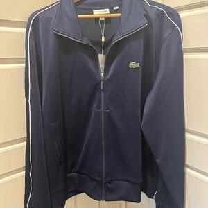 Lacoste Navy Blue Zip Up Track Jacket